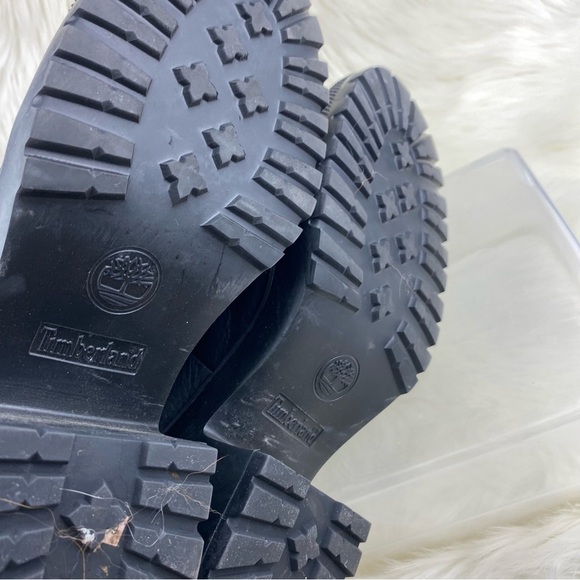 TIMBERLAND SILVER BLOSSOM LACE UP COMBAT BOOTS SIZE 10W - Picture 10 of 14